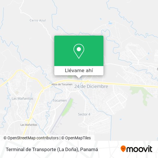 Mapa de Terminal de Transporte (La Doña)