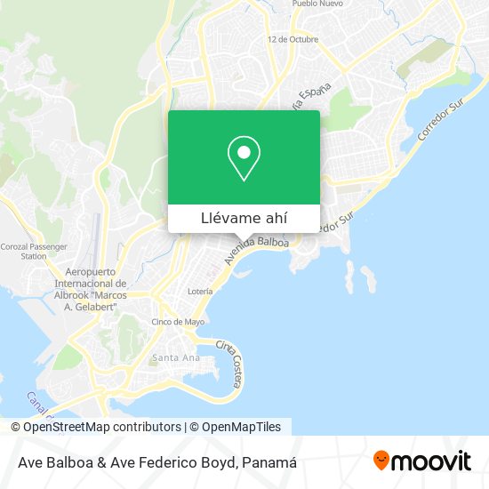 Mapa de Ave Balboa & Ave Federico Boyd
