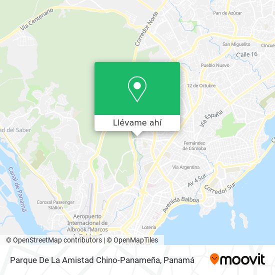 Mapa de Parque De La Amistad Chino-Panameña
