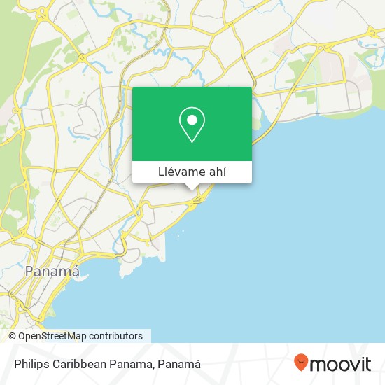 Mapa de Philips Caribbean Panama