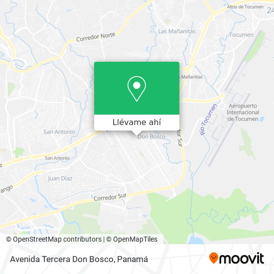 Mapa de Avenida Tercera Don Bosco
