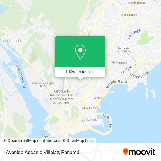 Mapa de Avenida Ascanio Villalaz