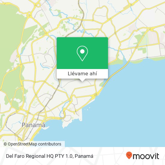 Mapa de Del Faro Regional HQ PTY 1.0