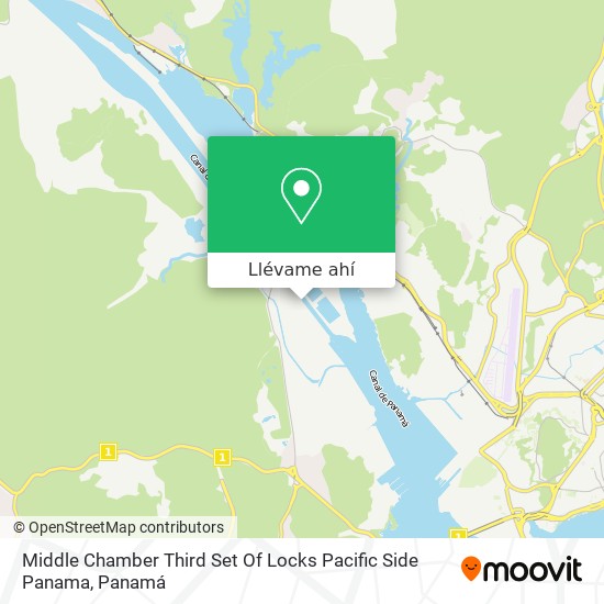 Mapa de Middle Chamber Third Set Of Locks Pacific Side Panama