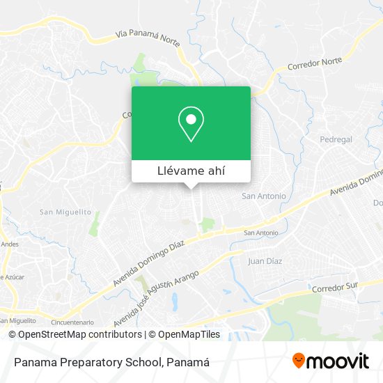 Mapa de Panama Preparatory School