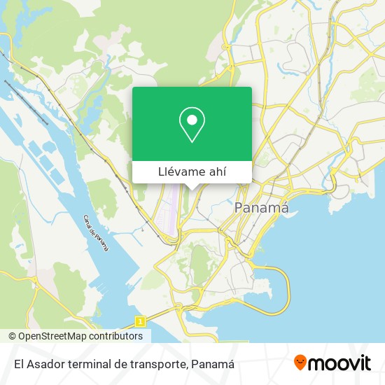 Mapa de El Asador terminal de transporte