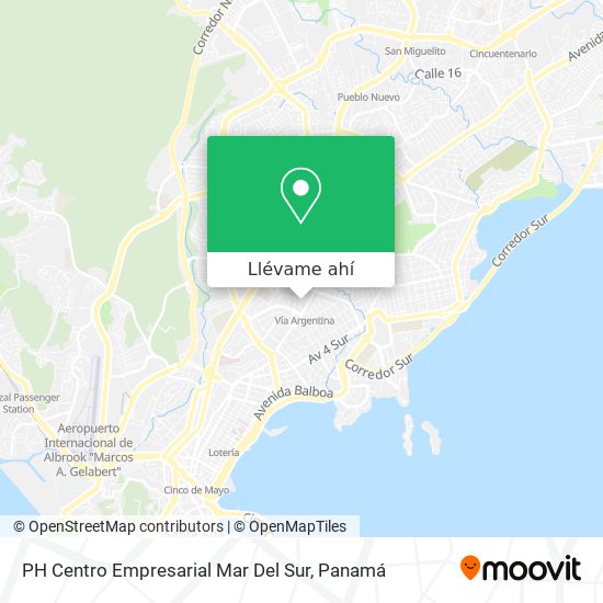 Mapa de PH Centro Empresarial Mar Del Sur