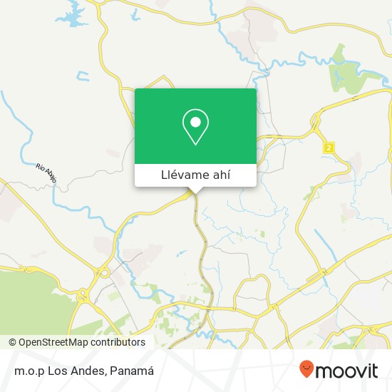Mapa de m.o.p Los Andes