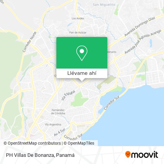 Mapa de PH Villas De Bonanza