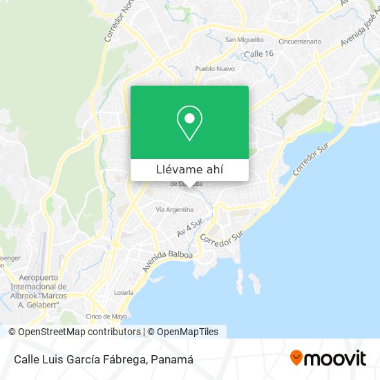 Mapa de Calle Luis García Fábrega