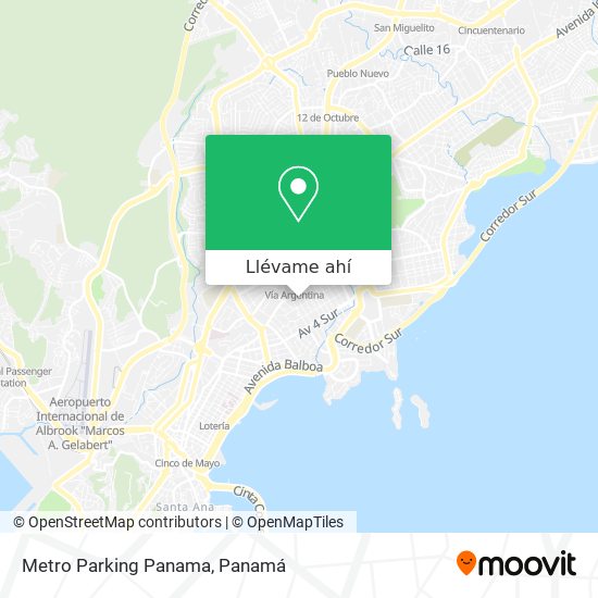 Mapa de Metro Parking Panama