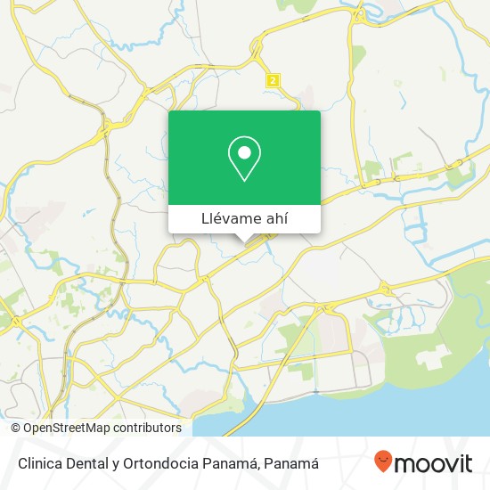 Mapa de Clinica Dental y Ortondocia Panamá