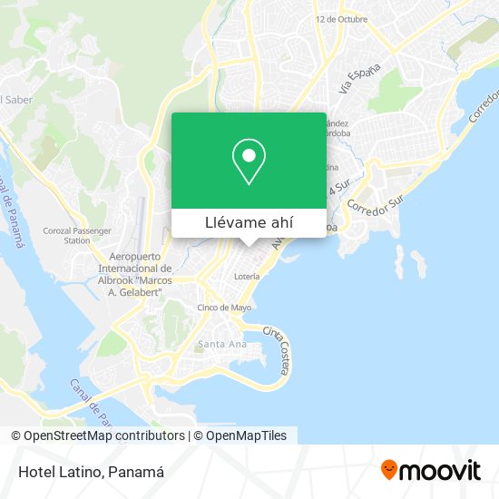 Mapa de Hotel Latino