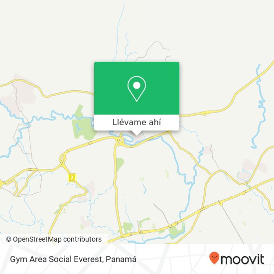 Mapa de Gym Area Social Everest