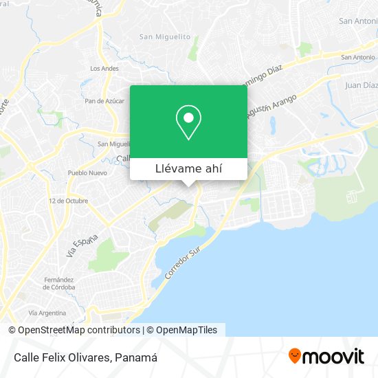 Mapa de Calle Felix Olivares