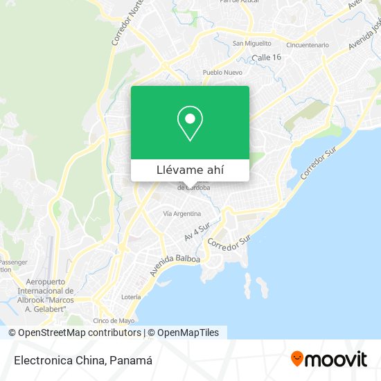 Mapa de Electronica China