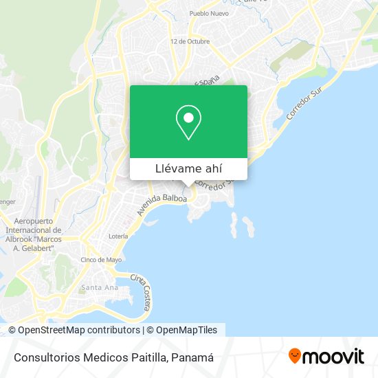 Mapa de Consultorios Medicos Paitilla