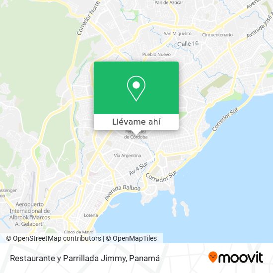 Mapa de Restaurante y Parrillada Jimmy