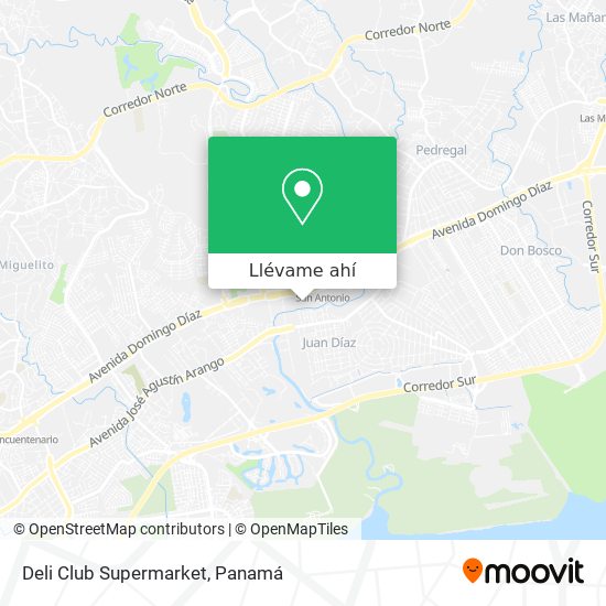 Mapa de Deli Club Supermarket