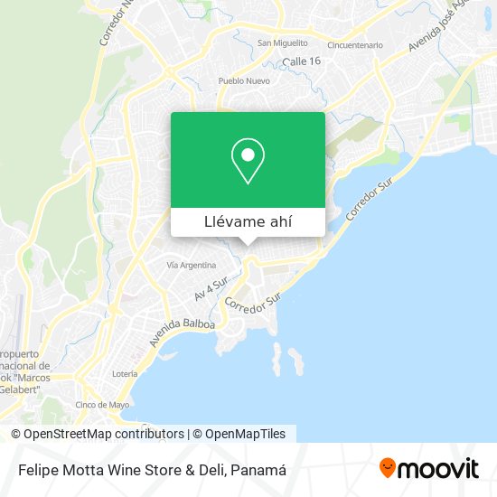 Mapa de Felipe Motta Wine Store & Deli