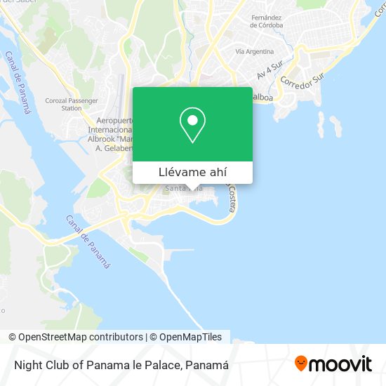 Mapa de Night Club of Panama le Palace