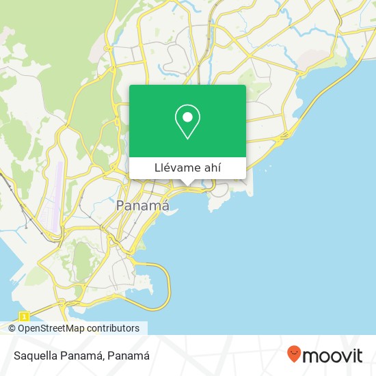 Mapa de Saquella Panamá, Avenida Balboa Bella Vista, Ciudad de Panamá