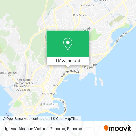 Mapa de Iglesia Alcance Victoria Panama