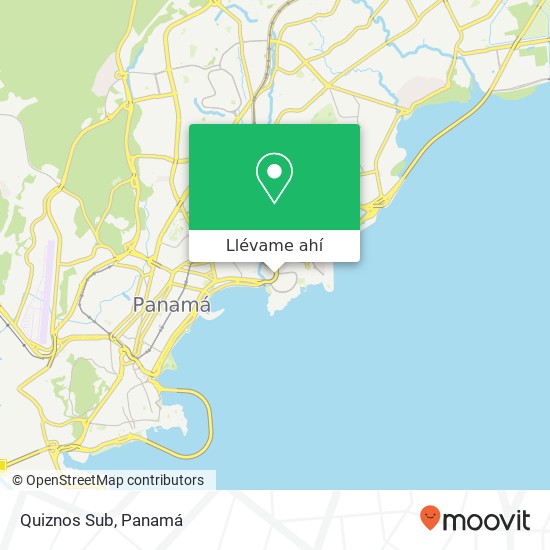Mapa de Quiznos Sub, Avenida Balboa San Francisco, Ciudad de Panamá
