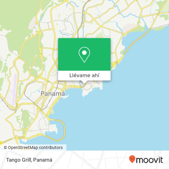 Mapa de Tango Grill, Avenida Balboa San Francisco, Ciudad de Panamá