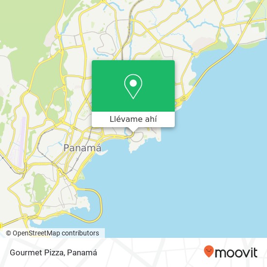 Mapa de Gourmet Pizza, Avenida Balboa San Francisco, Ciudad de Panamá
