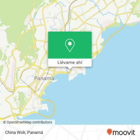 Mapa de China Wok, San Francisco, Ciudad de Panamá