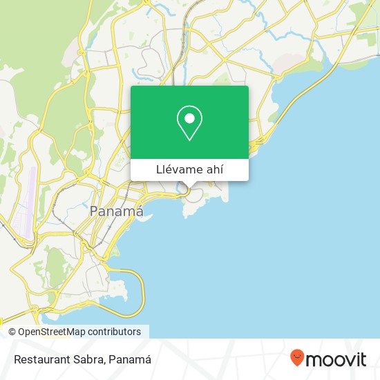 Mapa de Restaurant Sabra, Avenida Balboa San Francisco, Ciudad de Panamá