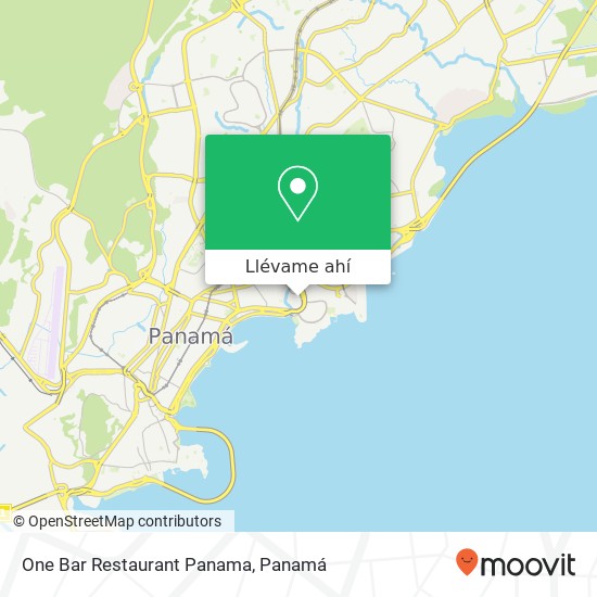 Mapa de One Bar Restaurant Panama, San Francisco, Ciudad de Panamá