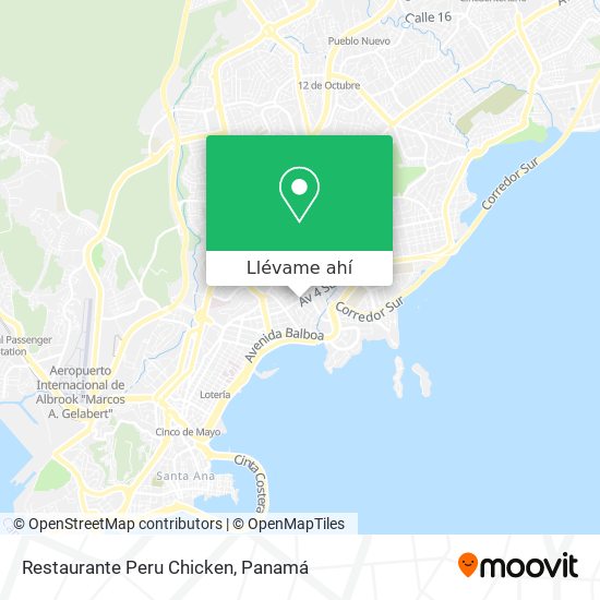 Mapa de Restaurante Peru Chicken