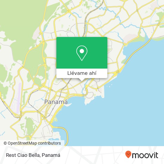 Mapa de Rest Ciao Bella, Avenida Nicanor de Obarrio Bella Vista, Ciudad de Panamá