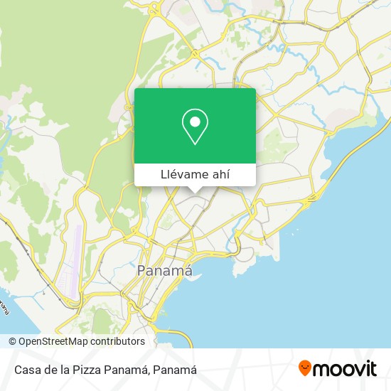 Mapa de Casa de la Pizza Panamá