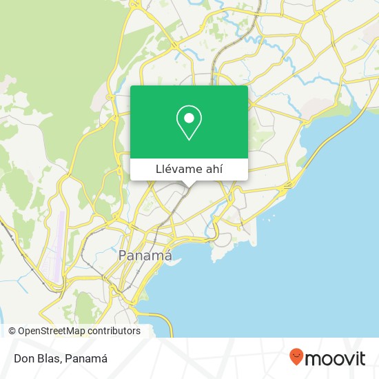 Mapa de Don Blas, Avenida Central España Bella Vista, Ciudad de Panamá