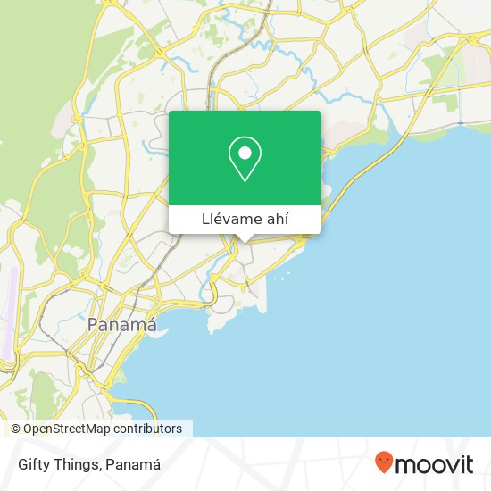 Mapa de Gifty Things, San Francisco, Ciudad de Panamá