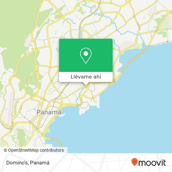 Mapa de Domino's, Vía Brasil Bella Vista, Ciudad de Panamá