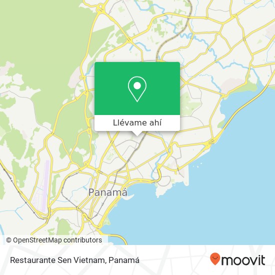 Mapa de Restaurante Sen Vietnam, Avenida José A. Fabrega Bella Vista, Ciudad de Panamá