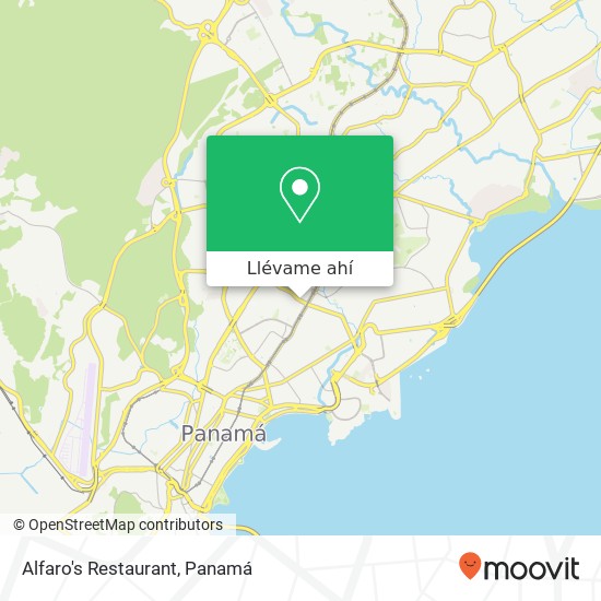 Mapa de Alfaro's Restaurant, Avenida Ramón Arias Bella Vista, Ciudad de Panamá