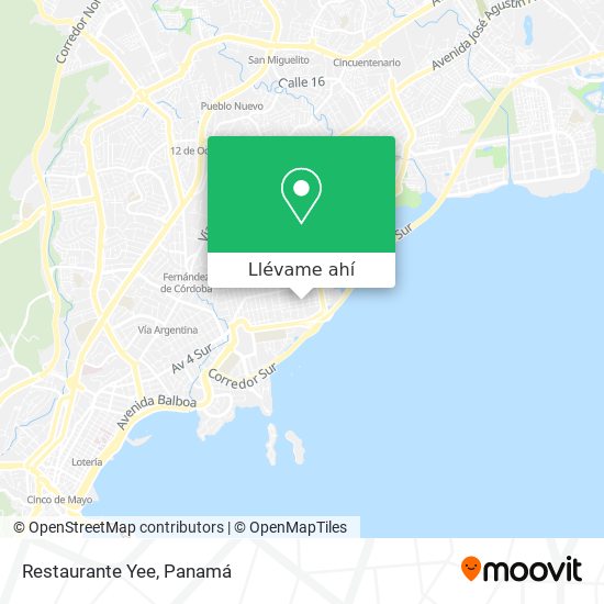 Mapa de Restaurante Yee