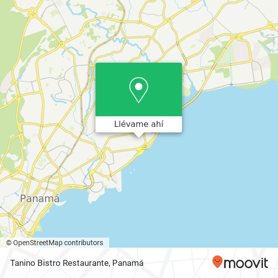 Mapa de Tanino Bistro Restaurante, Avenida Dr Belisario Porras San Francisco, Ciudad de Panamá