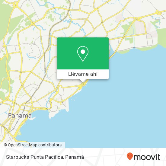 Mapa de Starbucks Punta Pacifica, Avenida Israel San Francisco, Ciudad de Panamá