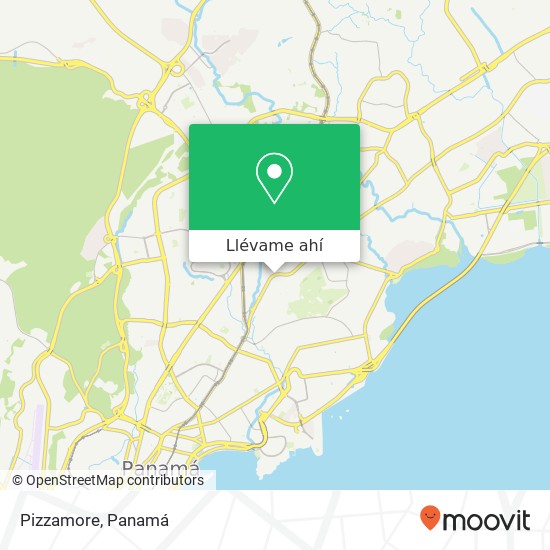 Mapa de Pizzamore, Avenida Central España Pueblo Nuevo, Ciudad de Panamá
