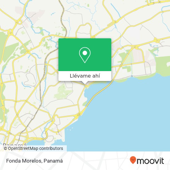 Mapa de Fonda Morelos, Avenida Ernesto T. Lefevre Parque Lefevre, Ciudad de Panamá