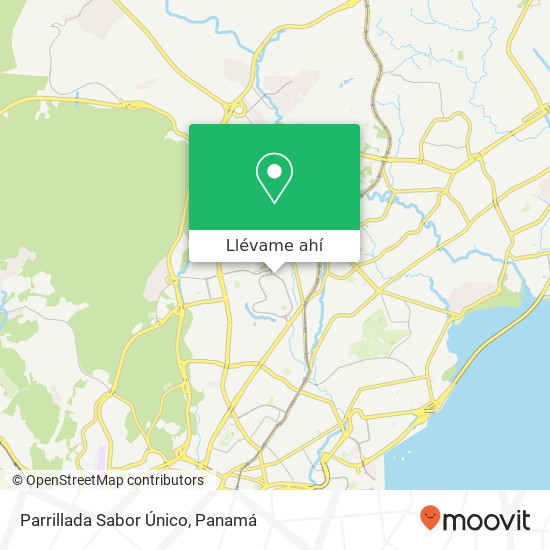 Mapa de Parrillada Sabor Único, Calle Camino Real de Betania Betania, Ciudad de Panamá