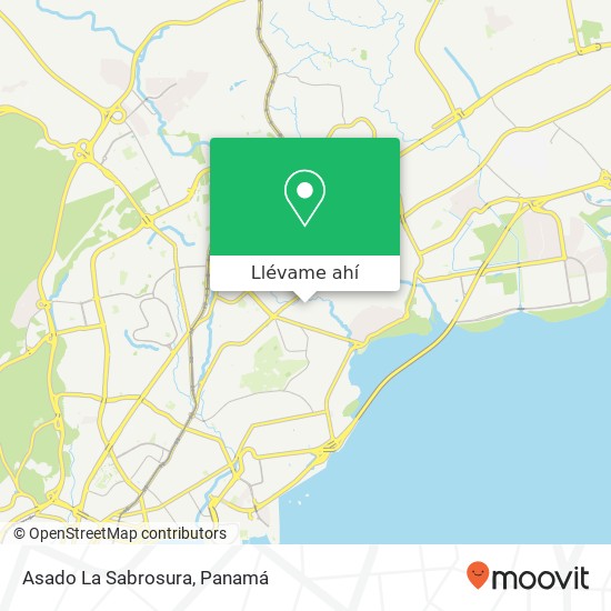 Mapa de Asado La Sabrosura, Calle José Parque Lefevre, Ciudad de Panamá