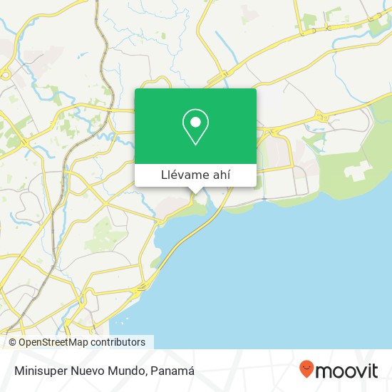 Mapa de Minisuper Nuevo Mundo, Calle Pedro Arias Dávila Parque Lefevre, Ciudad de Panamá