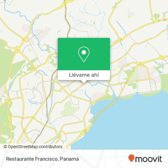 Mapa de Restaurante Francisco, Avenida Central España Río Abajo, Ciudad de Panamá